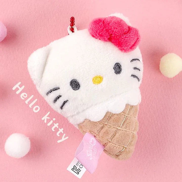 SANRIO - ICE CREAM 8cm BAG HANGER HOOK PLUSH / OFFICIAL – K Pop