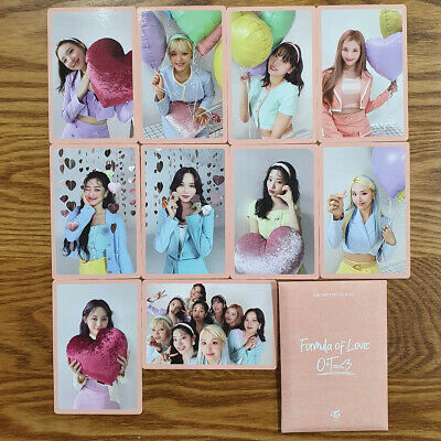 TWICE OFFICIAL PHOTOCARD - formula of love o+t=<3 (1 of each)