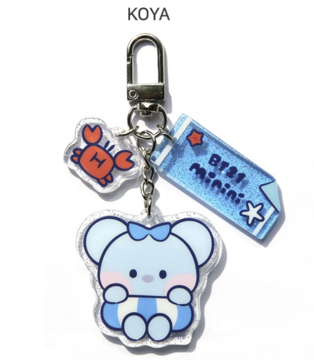 OFFICIAL BT21 MININI [SUMMER SKY] ACRYLIC KEYRING