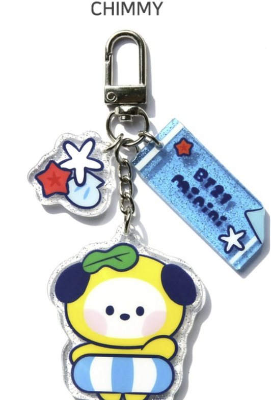 OFFICIAL BT21 MININI [SUMMER SKY] ACRYLIC KEYRING