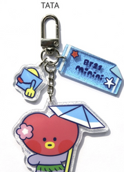 OFFICIAL BT21 MININI [SUMMER SKY] ACRYLIC KEYRING