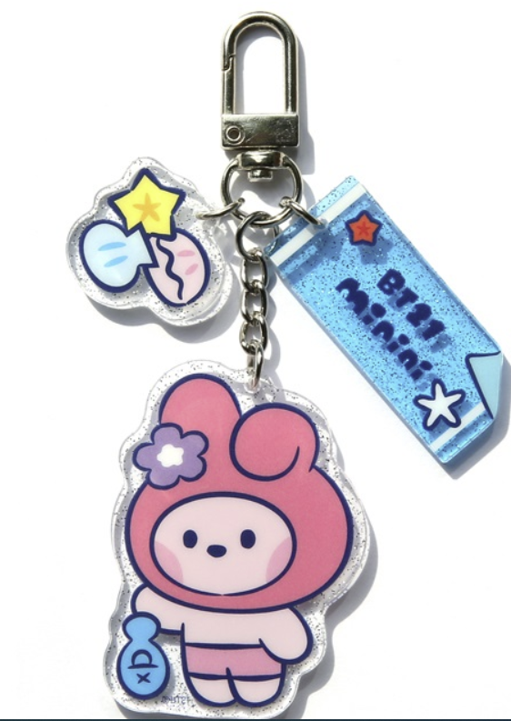 OFFICIAL BT21 MININI [SUMMER SKY] ACRYLIC KEYRING