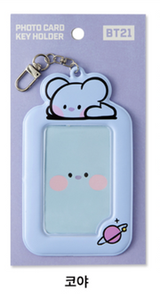 BT21 - PHOTO CARD KEY HOLDER/ OFFICIAL