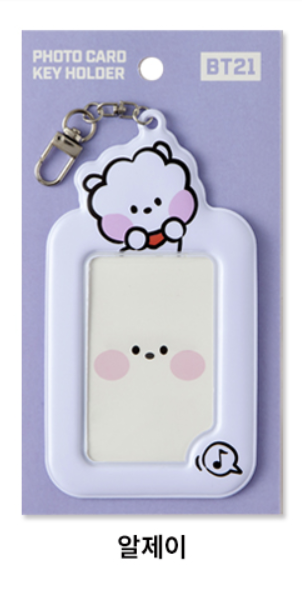 BT21 PHOTO CARD KEY HOLDER/ OFFICIAL