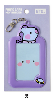 BT21 PHOTO CARD KEY HOLDER/ OFFICIAL