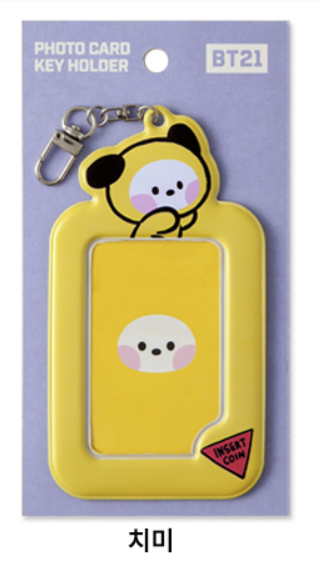 BT21 PHOTO CARD KEY HOLDER/ OFFICIAL