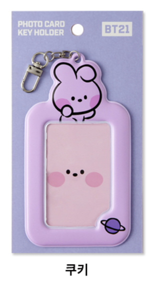 BT21 PHOTO CARD KEY HOLDER/ OFFICIAL