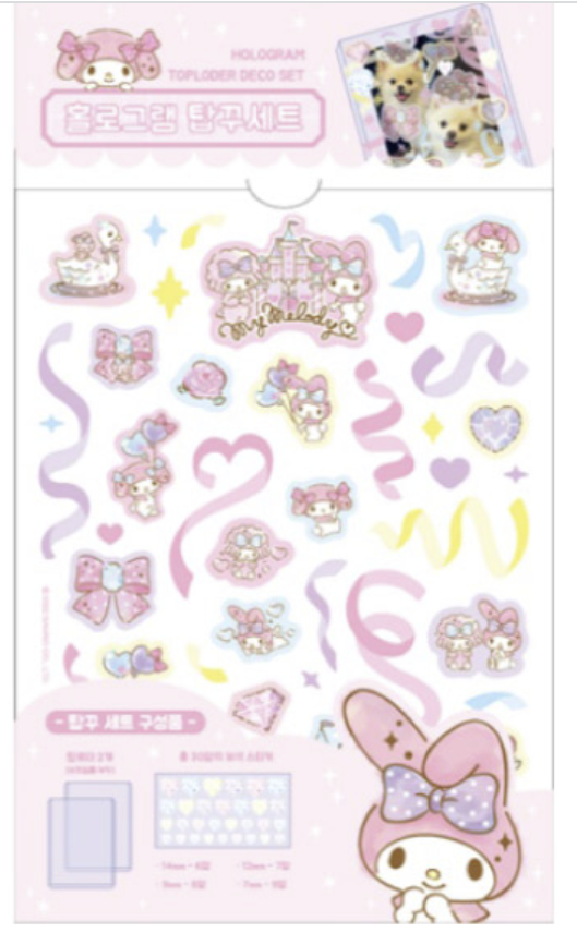 [SANRIO] HOLOGRAM TOPLODER DECO SET/official