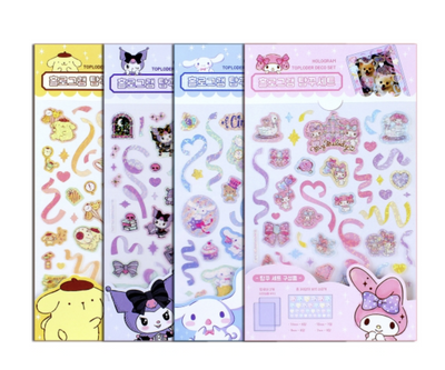 [SANRIO] HOLOGRAM TOPLODER DECO SET/official