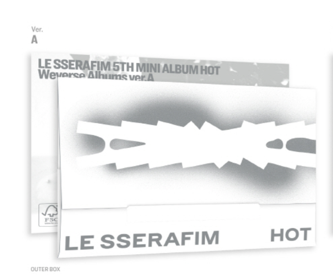 LE SSERAFIM - 5TH MINI ALBUM [HOT] (Weverse Albums ver.) – K Pop