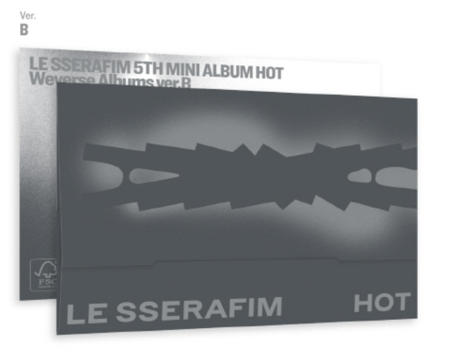 LE SSERAFIM - 5TH MINI ALBUM [HOT] (Weverse Albums ver.) – K Pop