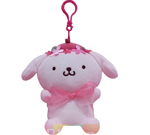 [SANRIO]  CHERRY BLOSSOM CLIP ON KEYRING/ official