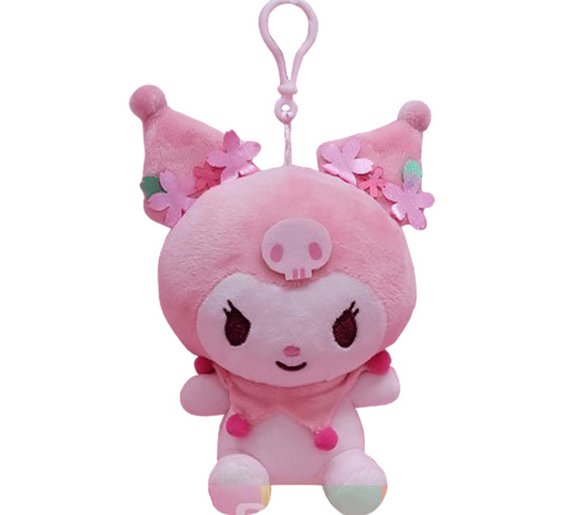 [SANRIO]  CHERRY BLOSSOM CLIP ON KEYRING/ official