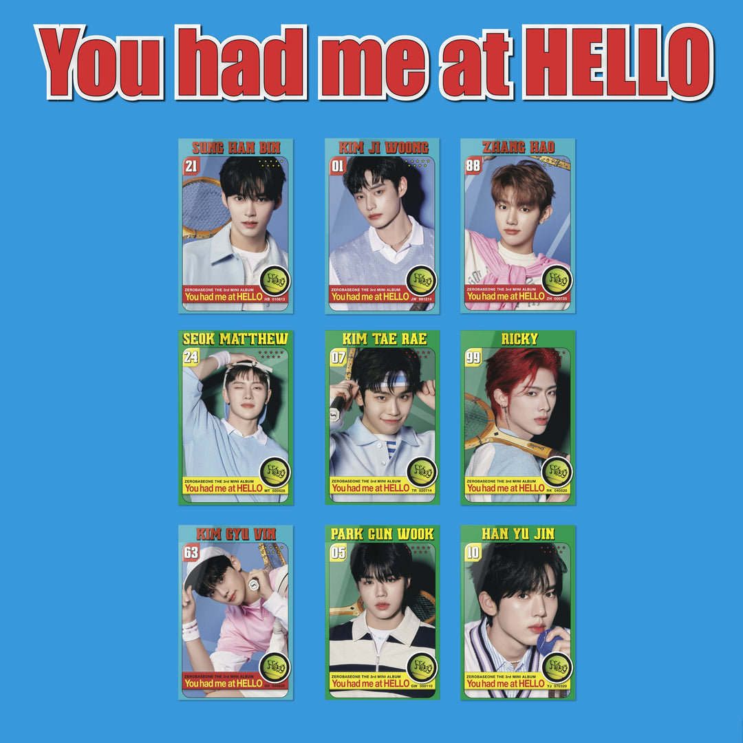 ZEROBASEONE- 3RD MINI ALBUM [YOU HAD ME AT HELLO] (POCA VER.) – K