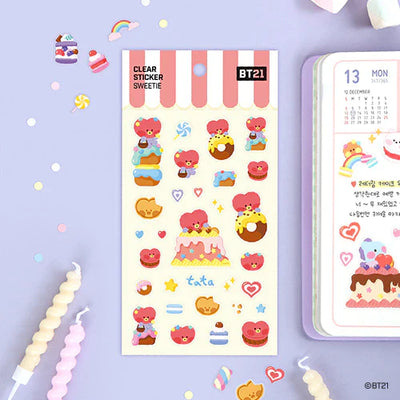 [BT21] OFFICIAL CLEAR STICKER/ SWEETIE