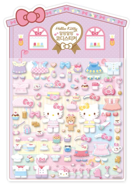[SANRIO] 3D PUFFY DECO STICKERS/ OFFICIAL