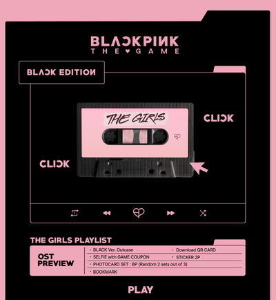 BLACKPINK- OST [THE GIRLS] Reve ver. (DIGITAL VERSION) (BLACK)