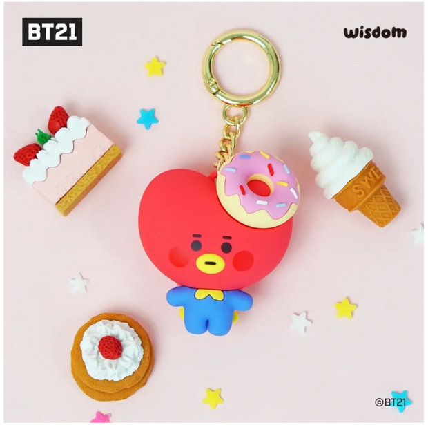 BT21 SWEET THINGS FIGURE KEYRING/ OFFICIAL