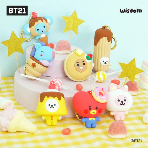 BT21 SWEET THINGS FIGURE KEYRING/ OFFICIAL