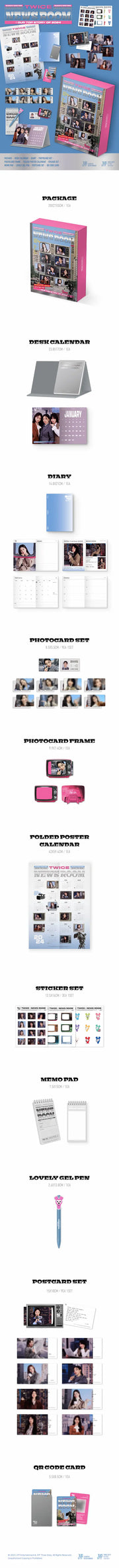 TWICE – 2024 SEASON’S GREETINGS [TWICE NEWS ROOM] (INCLUSIONS)