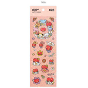 BT21 - OFFICIAL HOLOGRAM STICKER/ HAPPY FLOWER
