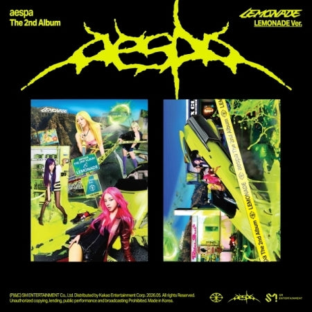 aespa The 2nd Album LEMONADE CD トレカセット AESPA - THE 2ND ALBUM [LEMONADE] (LEMONADE VER.) – K Pop Pink