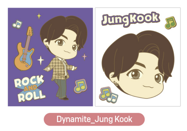 BTS DIY CUBIC STICKERS KIT /DYNAMITE (2 SHEETS) [OFFICIAL]