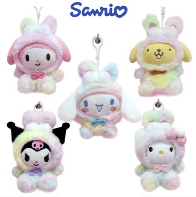 [SANRIO] RAINBOW CLIP ON PLUSH/ OFFICIAL