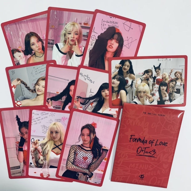 TWICE OFFICIAL PHOTOCARD - formula of love o+t=<3 (1 of each)