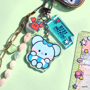 OFFICIAL BT21 MININI [SUMMER SKY] ACRYLIC KEYRING