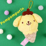 [SANRIO] - ICE CREAM 8cm BAG HANGER HOOK PLUSH / OFFICIAL