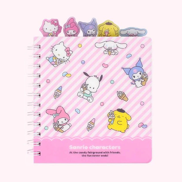 [SANRIO] CHARICTERSE PP INDEX NOTEBOOK/ OFFICIAL