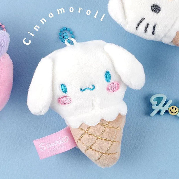 [SANRIO] - ICE CREAM 8cm BAG HANGER HOOK PLUSH / OFFICIAL