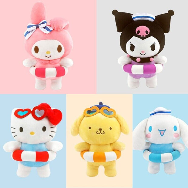 [SANRIO] OFFICIAL STUFFED PLUSH/ SUMMER (with the swimming float)