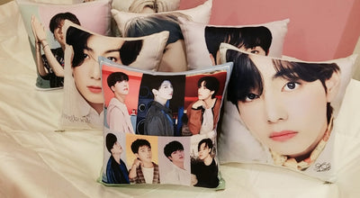 K-POP TWO - SIDED PHOTO PRINTED MINI PILLOW CUSHION - K Pop Pink Store