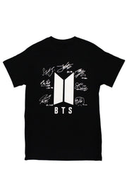 BTS Names Signed T-Shirt -JUNGKOOK - K Pop Pink Store